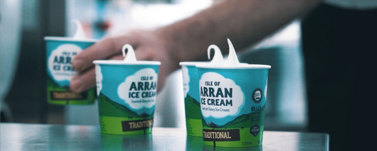 ARRAN DAIRIES VAN ON ARRAN