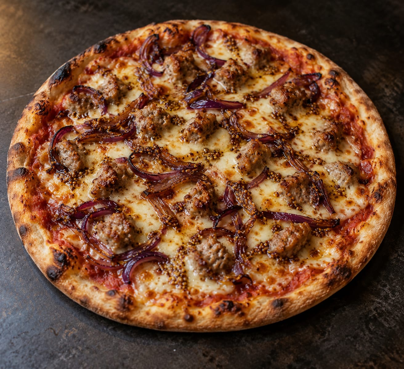 Arran Sasuage pizza